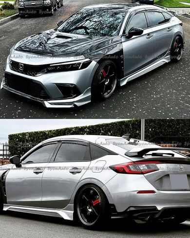 يناسب 2022-2026 هوندا سيفيك هاتشباك JDM Mugen Style حاجب نافذة واقي المطر تنفيس in Saudi Arabia