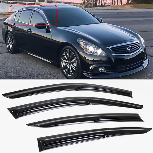 يناسب 2007-2015 إنفينيتي G35 G37 G25 سيدان JDM 3D Mugen Style نافذة قناع تنفيس in Saudi Arabia