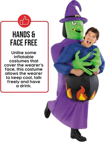 Morph Inflatable Witch Costume, Witch Adult Costume Inflatable, Halloween Costumes Adult, Halloween Costumes for Adults in Saudi Arabia