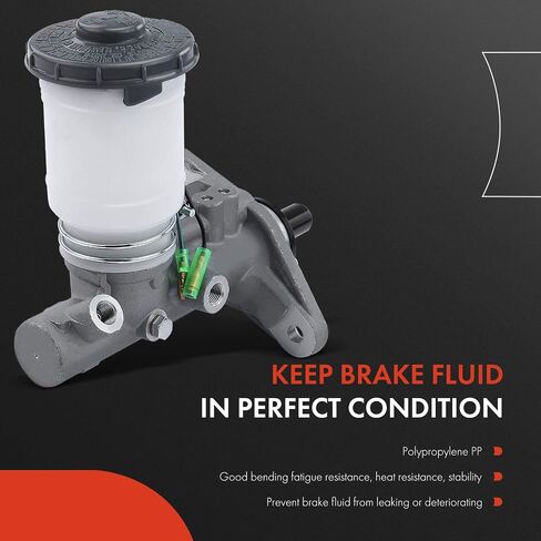A-Premium Brake Master Cylinder with Reservoir and Cap Compatible with Honda Vehicles - Civic 1988-1991/1993-1995, Civic del Sol 1994, CRX 1990-1991 - Replace OE# 46100SH3G12, 46100SH3G13 in Saudi Arabia