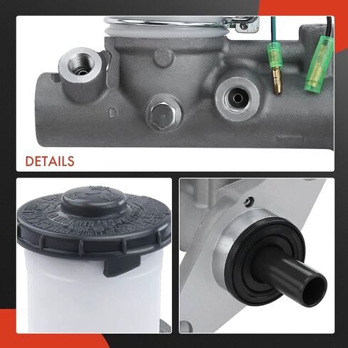 A-Premium Brake Master Cylinder with Reservoir and Cap Compatible with Honda Vehicles - Civic 1988-1991/1993-1995, Civic del Sol 1994, CRX 1990-1991 - Replace OE# 46100SH3G12, 46100SH3G13 in Saudi Arabia
