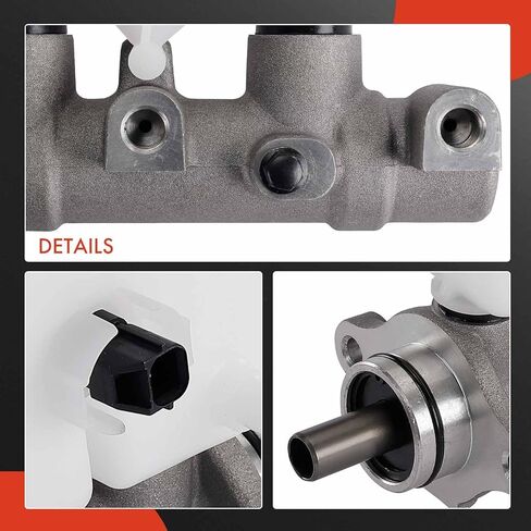 A-Premium Brake Master Cylinder with Reservoir and Sensor Compatible with Kia Vehicles - Rio 2006-2011, Rio5 2006-2011, 4-Wheel ABS, Manual Transmission - Replace# 585101G110 in Saudi Arabia