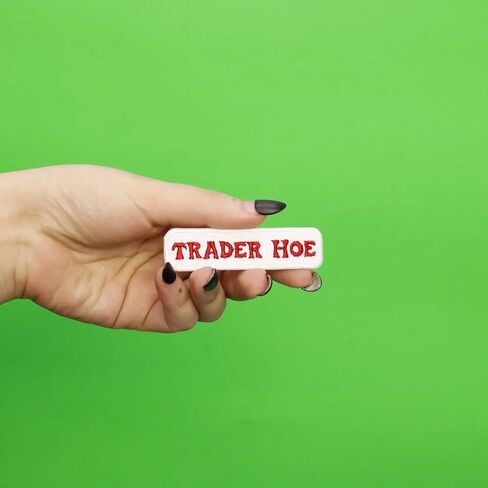 Trader Hoe Patch Box Logo Embroidered Iron On in Saudi Arabia