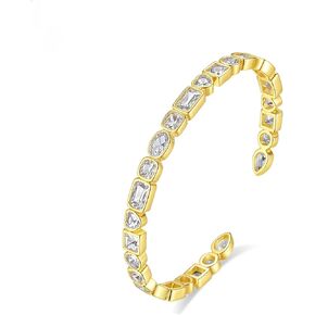 14K Gold Square & Oval Link Bracelet, Modern Classic Design, Suitable for Multiple Occasions in Saudi Arabia