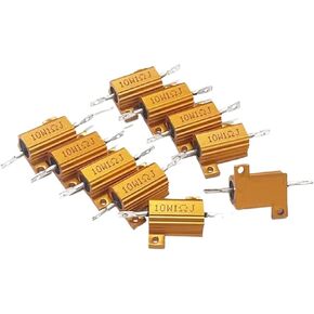 1PCS 0.1R-300K RX24 10W Aluminum Power Metal Shell Case Wirewound Resistor 100R 220R 250R 330R 400R 470R 500R 600R 1K 25K 100K(2.5K) in Kuwait