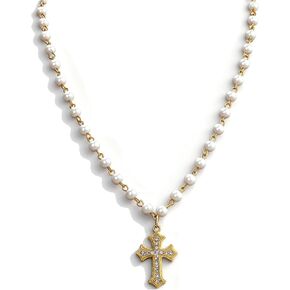 Cross Necklace 14K Silver Plated Dainty Small Pendant Choker Simple Trendy Cute Charm Chain Faith Jewelry Religious Minimalist Gift in Kuwait