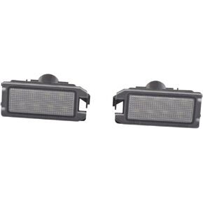 AJHLJ® 2Pcs LED Number Plate Lamp For Jeep Grand Cherokee 2014-2020 Compass 2014-2017 Patriot 2014-2017 White License Plate Light Assembly Fiat 500 Maserati Levante Dodge Viper in Kuwait