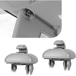 2 قطعة من مشابك خطاف واقي الشمس الداخلية، خطاف حامل واقي السيارة المطور، OEM # 8E0857563AE59، 8U0857562A، متوافق مع A1 A3 A4 A5 S3 S4 S5 Q3 Q5 (أسود) in Kuwait