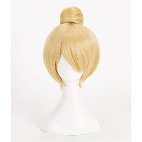 Short Cosplay Wig Fairy Bell Full hair Wig Adult Size synthetic wigs Princess Tinkerbell+ Hair Cap in Saudi Arabia