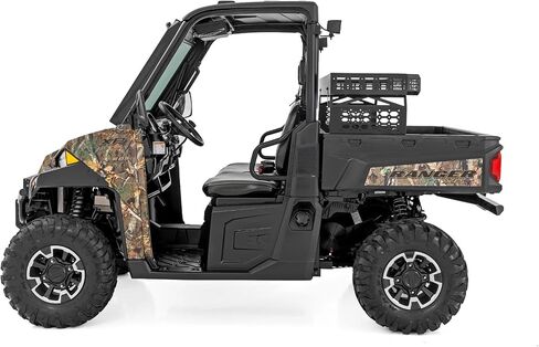 رف شحن فوق السرير من Rough Country لـ Polaris Ranger/Can-Am Defender (2017-2022) - يضيف مساحة تخزين مرتفعة، وجوانب لوحة مولي، وسهولة التركيب بمسامير in Saudi Arabia
