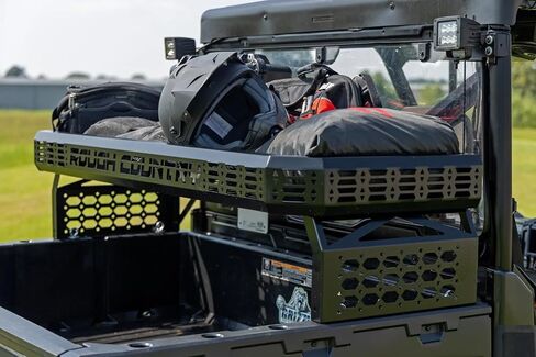 رف شحن فوق السرير من Rough Country لـ Polaris Ranger/Can-Am Defender (2017-2022) - يضيف مساحة تخزين مرتفعة، وجوانب لوحة مولي، وسهولة التركيب بمسامير in Saudi Arabia