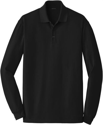 Joe's USA Soft Smooth Easy Cotton Long Sleeve Polo's in Sizes XS-4XL in Saudi Arabia