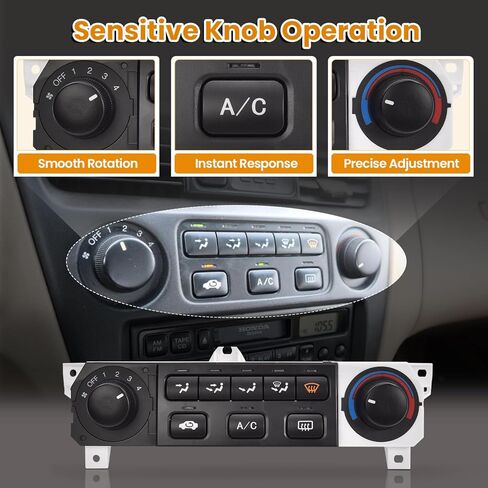 79600-S84-A21ZA A/C Heater Climate Control Module Compatible with Honda Accord 2001 2002 2.3L 3.0L HVAC Control Panel Replace# 79600S84A21ZA in Kuwait