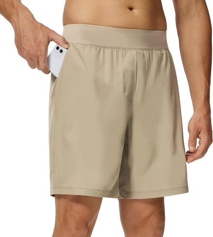Men's 7" Athletic Shorts Quick Dry Running Shorts Lightweight Hiking Shorts with Pockets in Saudi Arabia