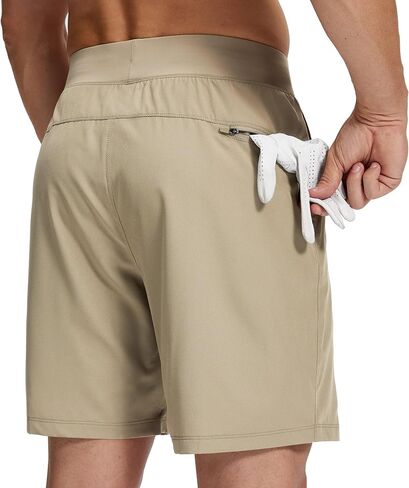 Men's 7" Athletic Shorts Quick Dry Running Shorts Lightweight Hiking Shorts with Pockets in Saudi Arabia