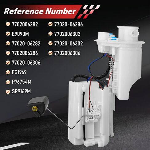 مجموعة وحدة مضخة الوقود الكهربائية E9090M مناسبة لـ 2012-2017 Toyota Camry L4 2.5L، لـ 2013-2018 Avalon L4 2.5L، لـ 16-17 Lexus ES350 V6 3.5L SP9169M 7702006282 7702006286 7702006302 FG1969 P76754M in Kuwait