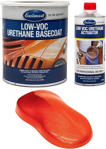 Eastwood 4:1 Tropical Sunset Orange Pearl 2K Basecoat and Activator Automotive Spray Paint Kit Makes 5 Sprayable Quarts in Saudi Arabia