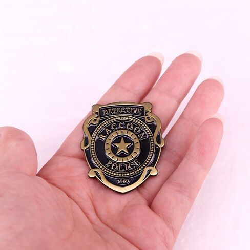 Sheriff Police Badge Pin - RE Police & Cowboy Honor Stars Accessories - Cosplay Costume Gift for Women Men in Saudi Arabia