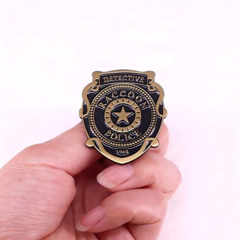 Sheriff Police Badge Pin - RE Police & Cowboy Honor Stars Accessories - Cosplay Costume Gift for Women Men in Saudi Arabia