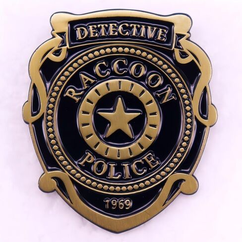 Sheriff Police Badge Pin - RE Police & Cowboy Honor Stars Accessories - Cosplay Costume Gift for Women Men in Saudi Arabia