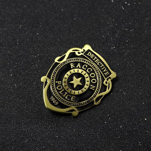 Sheriff Police Badge Pin - RE Police & Cowboy Honor Stars Accessories - Cosplay Costume Gift for Women Men in Saudi Arabia