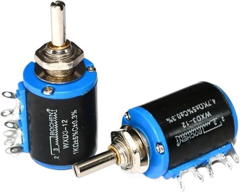 1PCS WXD3 WXD3-12 1W 1K 2K2 3K3 4K7 10K Ohm 100R 220R 470R 2.2K 3.3K 4.7K 1W Wirewound Potentiometer(3.3K Ohm) in Kuwait