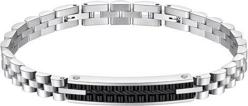 Bracelets for Men, Stylish Beaded Bracelet, Adjustable Clasp Stainless Steel Bracelets for Men,Jewelry Presents for Men & Women in Saudi Arabia