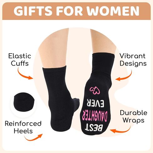 HAPPYPOP Mothers Day Socks - Gifts for Grandma Daughter, Sister Cousin Daughter in Law Socks in Saudi Arabia