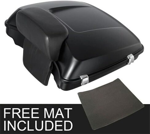 TCMT 5.5" Razor Motorcycle Trunk Backrest Pad Two Up Mounting Rack Fit For Harley 2014-2025 Touring CVO Road King Road Glide Street Glide Electra Glide Pack in Saudi Arabia