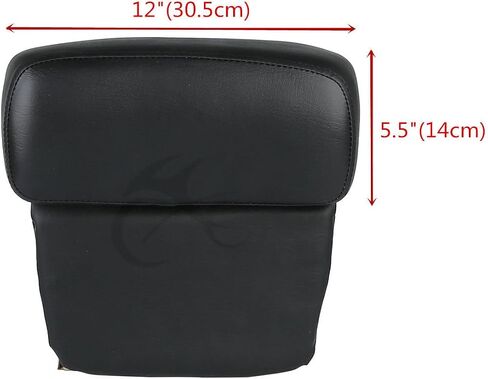 TCMT 5.5" Razor Motorcycle Trunk Backrest Pad Two Up Mounting Rack Fit For Harley 2014-2025 Touring CVO Road King Road Glide Street Glide Electra Glide Pack in Saudi Arabia