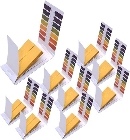 4 Pack pH Test Strips Universal pH 1-14 Test Paper Litmus Test Paper 320 Strips for Saliva Urine Water Soil and Chemistry Experiments in Kuwait
