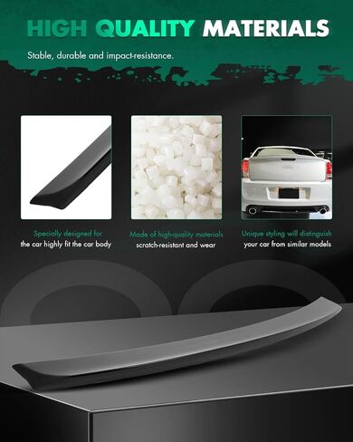 SCITOO ABS Spoiler Wing Fits for 2004-2008 for Acura for TSX 3PCS Matte Black Rear Trunk Spoiler Wing in Saudi Arabia