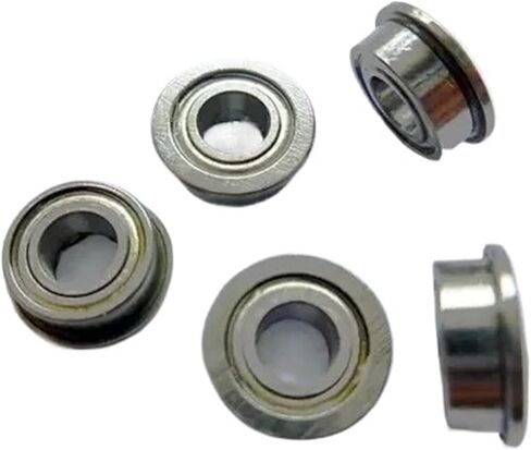 10Pcs F695 F695ZZ Shielded Model Flange Bearing 5 x 13 x 4mm in Saudi Arabia