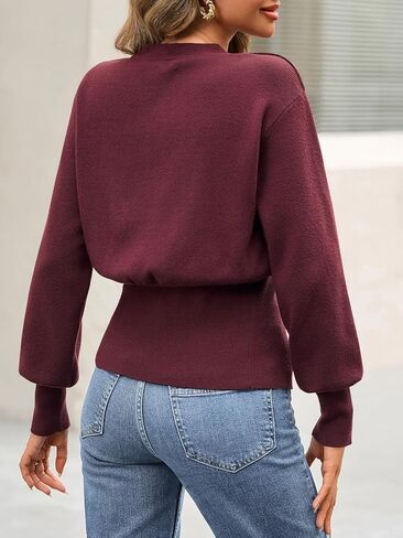Cicy Bell Womens V Neck Knitted Cardigans Long Sleeve Button Down Sweaters Fall Casual Coats Outerwear in Saudi Arabia