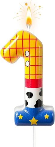 Toys Inspired Game Birthday Number Candles, Cartoon Story Number Candles, Cartoon Cake Decorations, Birthday Decoration Supplies, Suitable for Boys and Girls Party Celebrations (2) in Kuwait