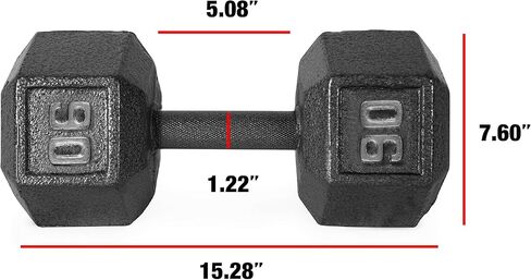 CAP Barbell Cast Iron Hex Dumbbell, Single, 40 lb in Kuwait