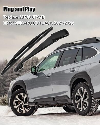 مجموعة ذراع شفرة ممسحات الزجاج الأمامي الخلفية مناسبة لسوبارو Outback 2021 2022 2023، شفرة ممسحة النافذة الخلفية البديلة مع استبدال الذراع 28780-6TA1B in Saudi Arabia