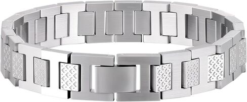 Masculine Watch Band Stainless Steel Link Bracelet Jewelry, To Father Man Boyfriend Husband Son Bracelet Gifts in Saudi Arabia