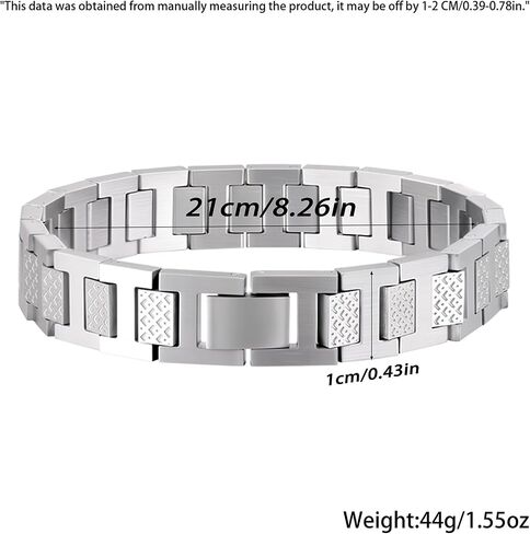 Masculine Watch Band Stainless Steel Link Bracelet Jewelry, To Father Man Boyfriend Husband Son Bracelet Gifts in Saudi Arabia