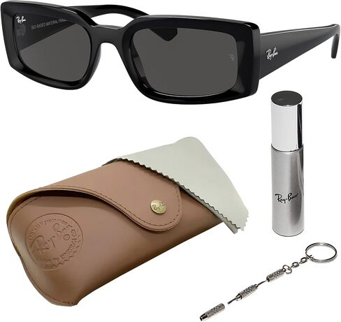 Ray-Ban RB4395 KILIANE BIO-BASED Square-Round Shaped Sunglasses for Men & Women with Official RAYBAN Eyewear Kit in Saudi Arabia