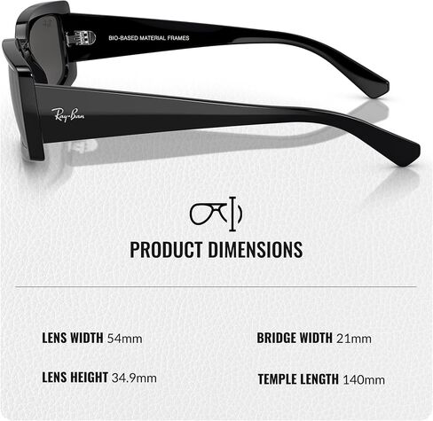 Ray-Ban RB4395 KILIANE BIO-BASED Square-Round Shaped Sunglasses for Men & Women with Official RAYBAN Eyewear Kit in Saudi Arabia