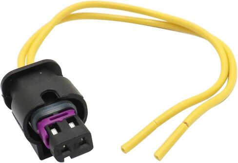 Priprilod License Plate Light Connector Harness 2-Way Compatible with Ram 1500，2500，3500 2019 2020 Harness Pigtail Plug Wiring #4F0973702 in Saudi Arabia