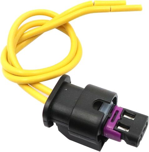 Priprilod License Plate Light Connector Harness 2-Way Compatible with Ram 1500，2500，3500 2019 2020 Harness Pigtail Plug Wiring #4F0973702 in Saudi Arabia