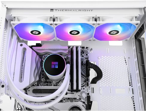 Frozen Magic 360 Black ARGB V2 Liquid CPU Cooler, AIO Pump Head Speed up to 2800RPM, TL-C12B-S V2 PWM Fans,for AMD/AM4/AM5, Intel LGA1150/1151/1200/2011/1700, Computer CPU Liquid Cooler in Kuwait
