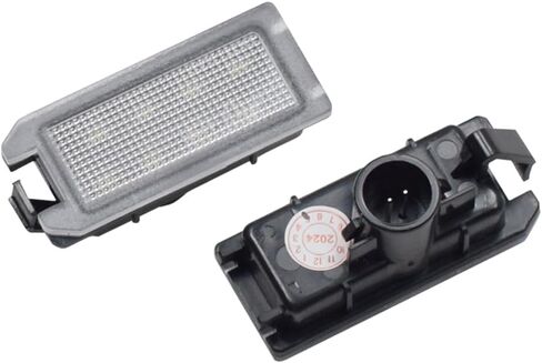 AJHLJ® 2Pcs LED Number Plate Lamp For Jeep Grand Cherokee 2014-2020 Compass 2014-2017 Patriot 2014-2017 White License Plate Light Assembly Fiat 500 Maserati Levante Dodge Viper in Kuwait