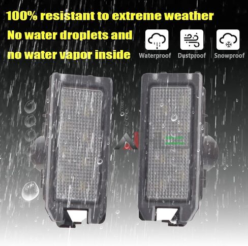 AJHLJ® 2Pcs LED Number Plate Lamp For Jeep Grand Cherokee 2014-2020 Compass 2014-2017 Patriot 2014-2017 White License Plate Light Assembly Fiat 500 Maserati Levante Dodge Viper in Kuwait