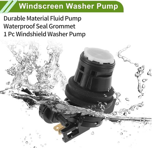 ACROPIX Windshield Washer Pump with Grommet for HONDA Odyssey 2005-2010 Front Washer Fluid Pump Windshield Wiper Pump No.76806SHJA01/8603109240 Black 1 Set in Saudi Arabia
