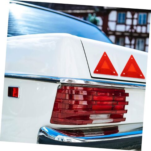 6pcs Slow Moving Vehicle Triangle Warning Signs Vehicle Triangle Reflectors Grade Reflective Easy to Install in Saudi Arabia