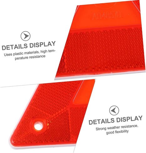 6pcs Slow Moving Vehicle Triangle Warning Signs Vehicle Triangle Reflectors Grade Reflective Easy to Install in Saudi Arabia