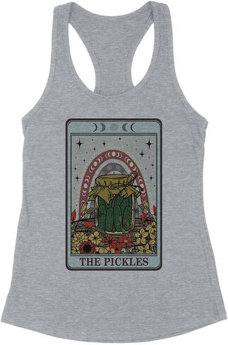 The Pickles Tarot Card Tank Top Fitted Racerback Women's in Saudi Arabia